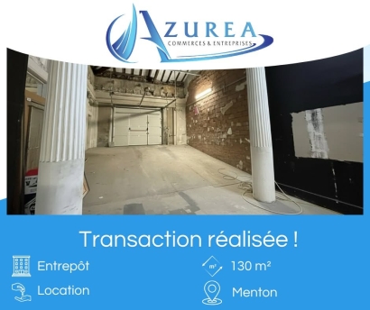 Location Entrepôt - 130 m² - Menton