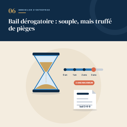 6. Bail dérogatoire : souple, mais truffé de pièges