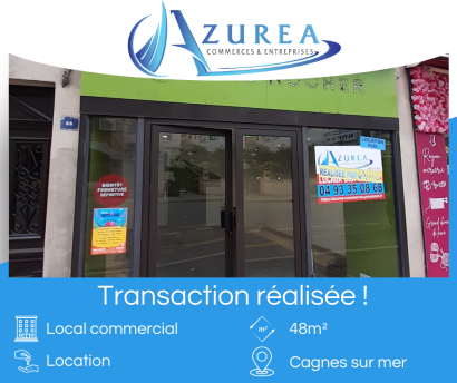 Location d'une boutique de 48 m² à Cagnes sur mer