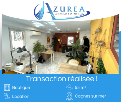 Location d'une boutique de 55 m²