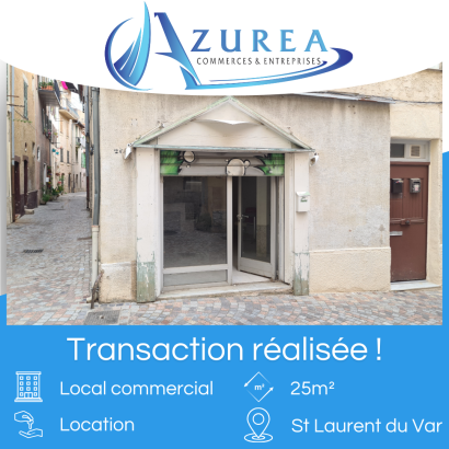 Location d'un local de 25 m² à St Laurent du Var