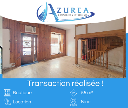 Location d'une boutique de 55 m² - Rue Gubernatis à Nice