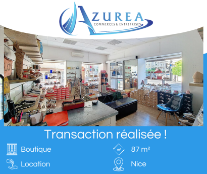 Location d'une boutique de 87 m² - Quartier de la Libération à Nice