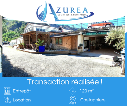 Location d'un entrepôt de 120 m² - National 202 à Castagniers