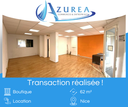 Location d'un local de 62 m² à Nice